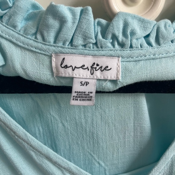 Light blue Love Fire sun dress - Picture 3 of 4